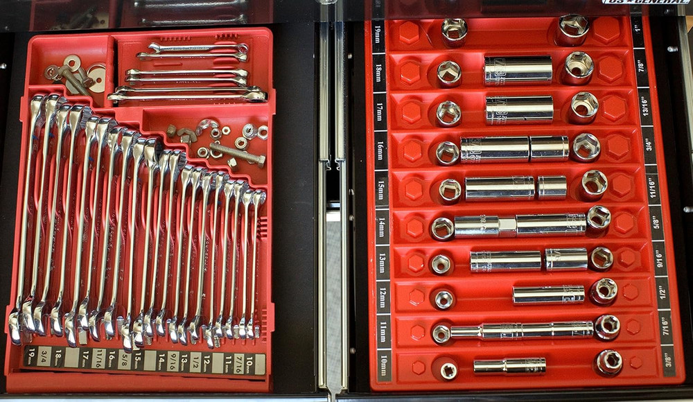 Wrench Organizer - Red