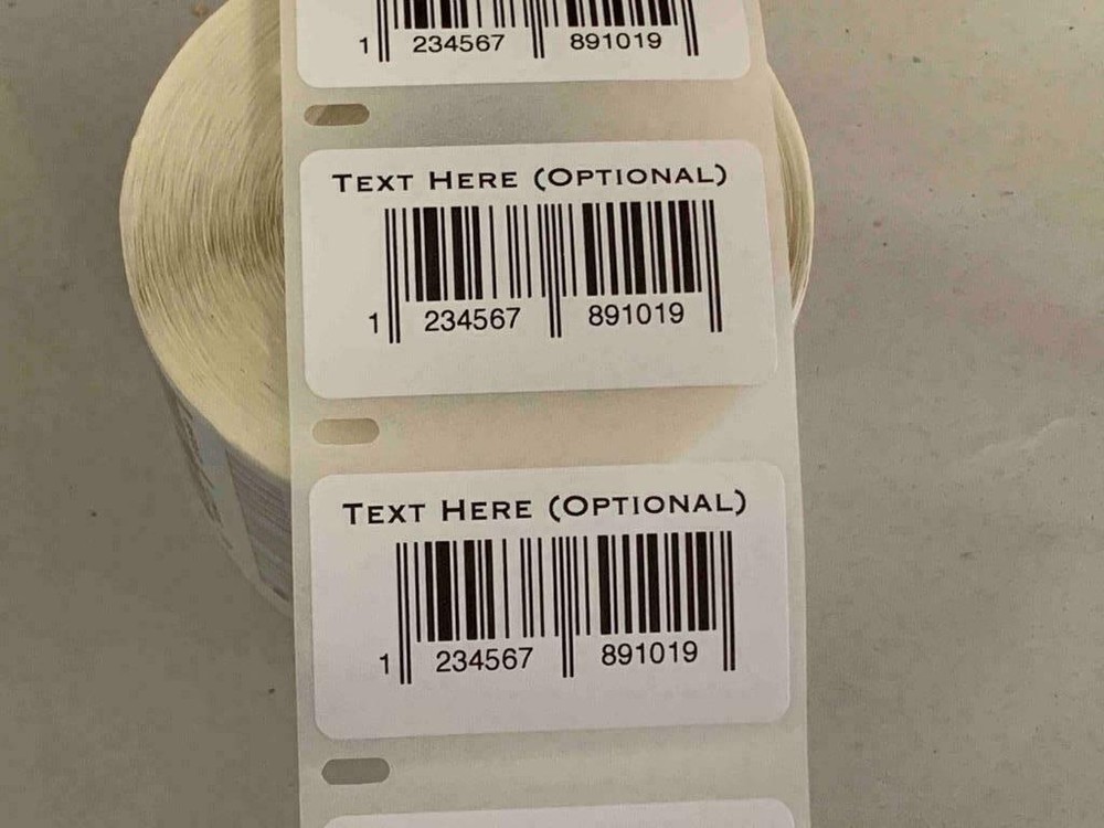 UPC Barcode Consecutive (or Same) Labels Pre-Printed CUSTOM START 2"x1" Stickers