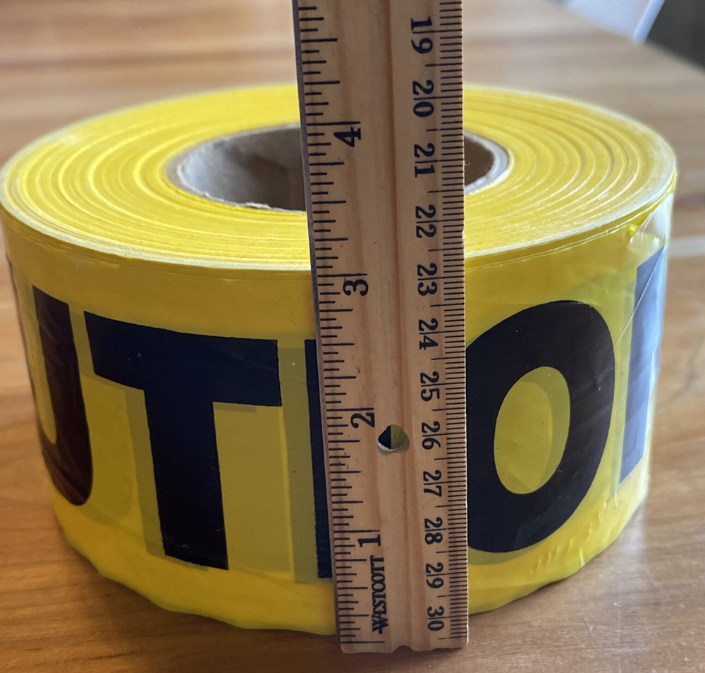 CAUTION TAPE Yellow & Black Safety