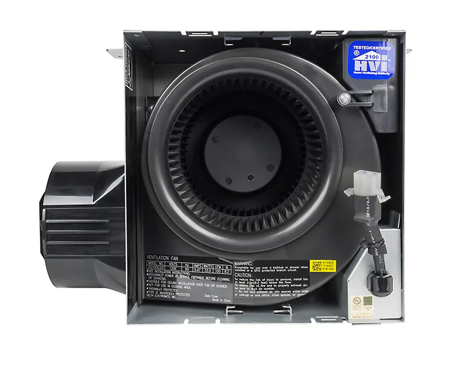 BreezIntegrity - 100 CFM Fan/Edge-lit Dimmable LED Light