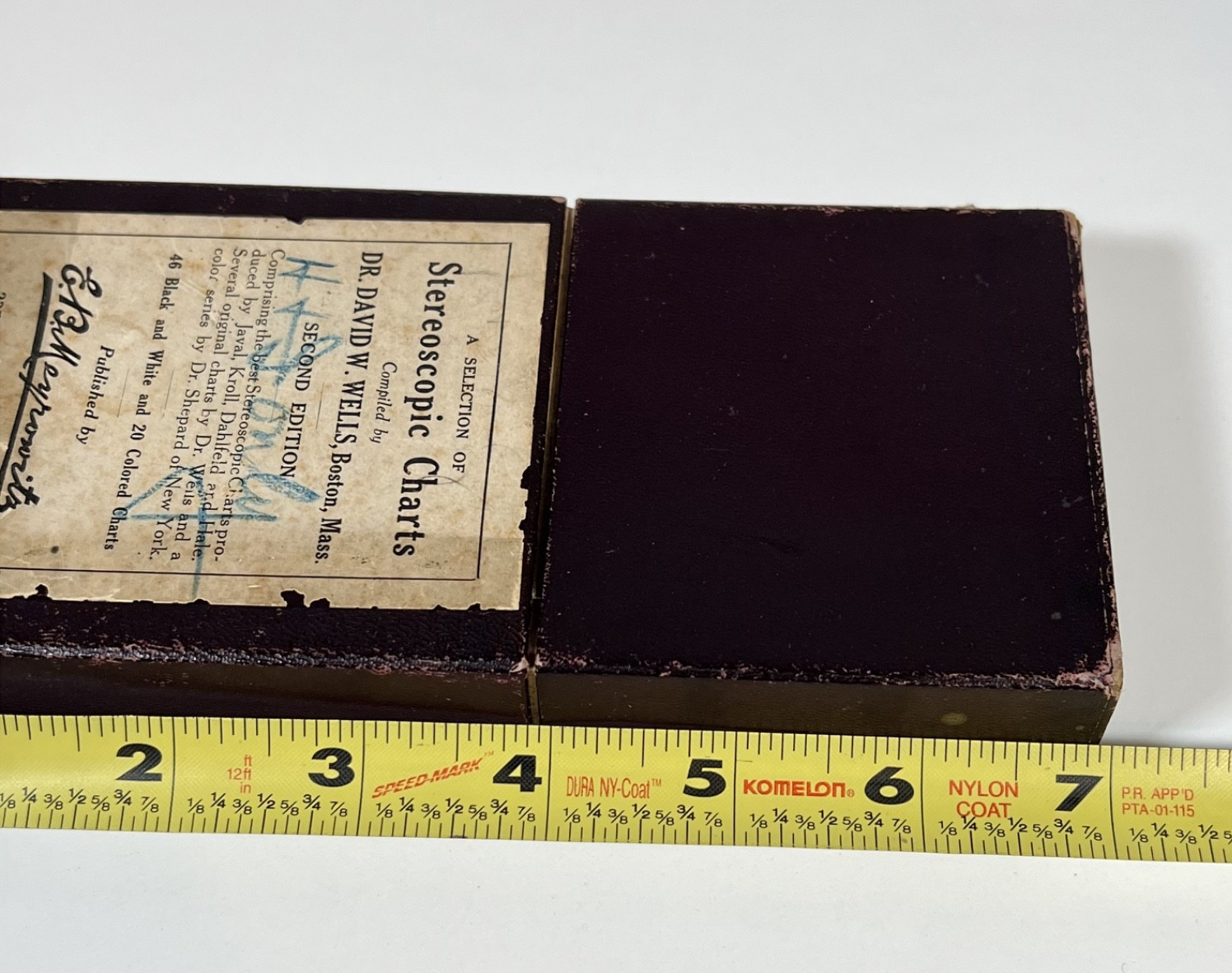 Antique Monarch Stereoscope Viewer Dr Wells Meyrowitz – Card Holder Missing Nail