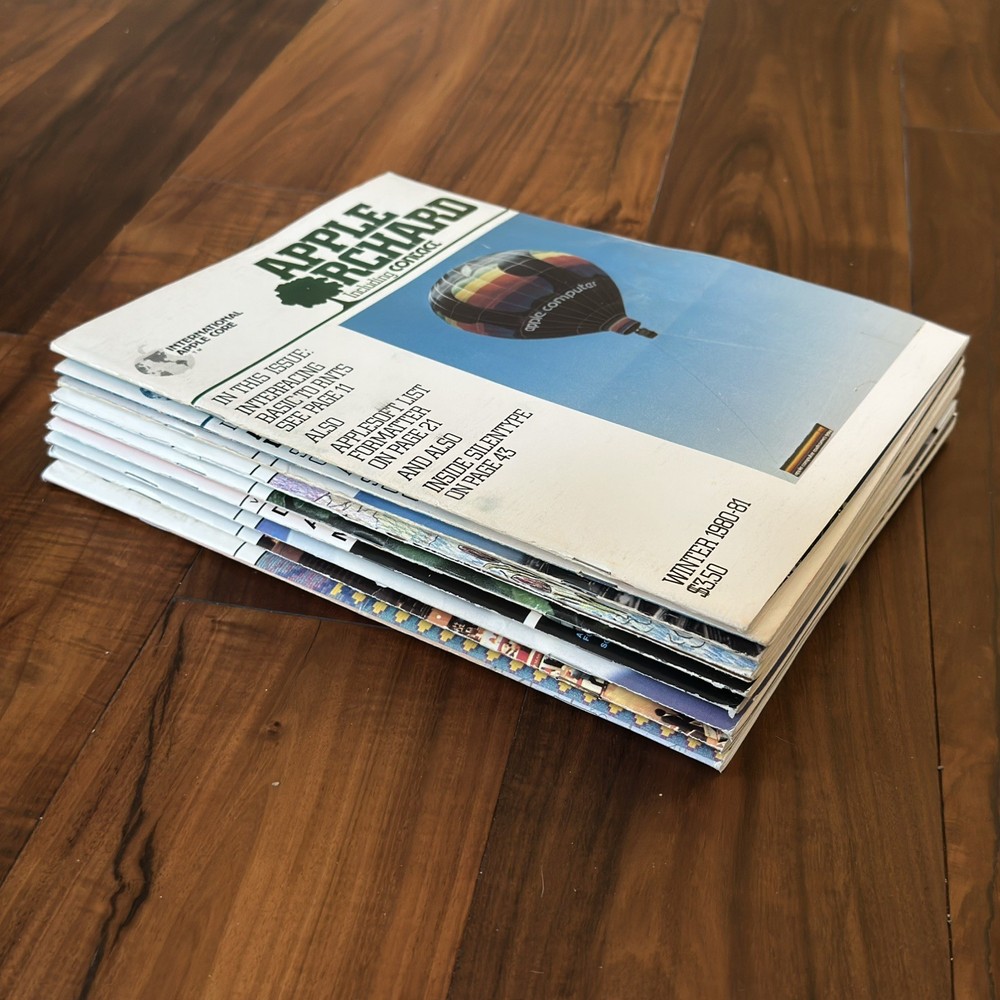 Apple Orchard Magazine Computer 9 issues 1980-1982