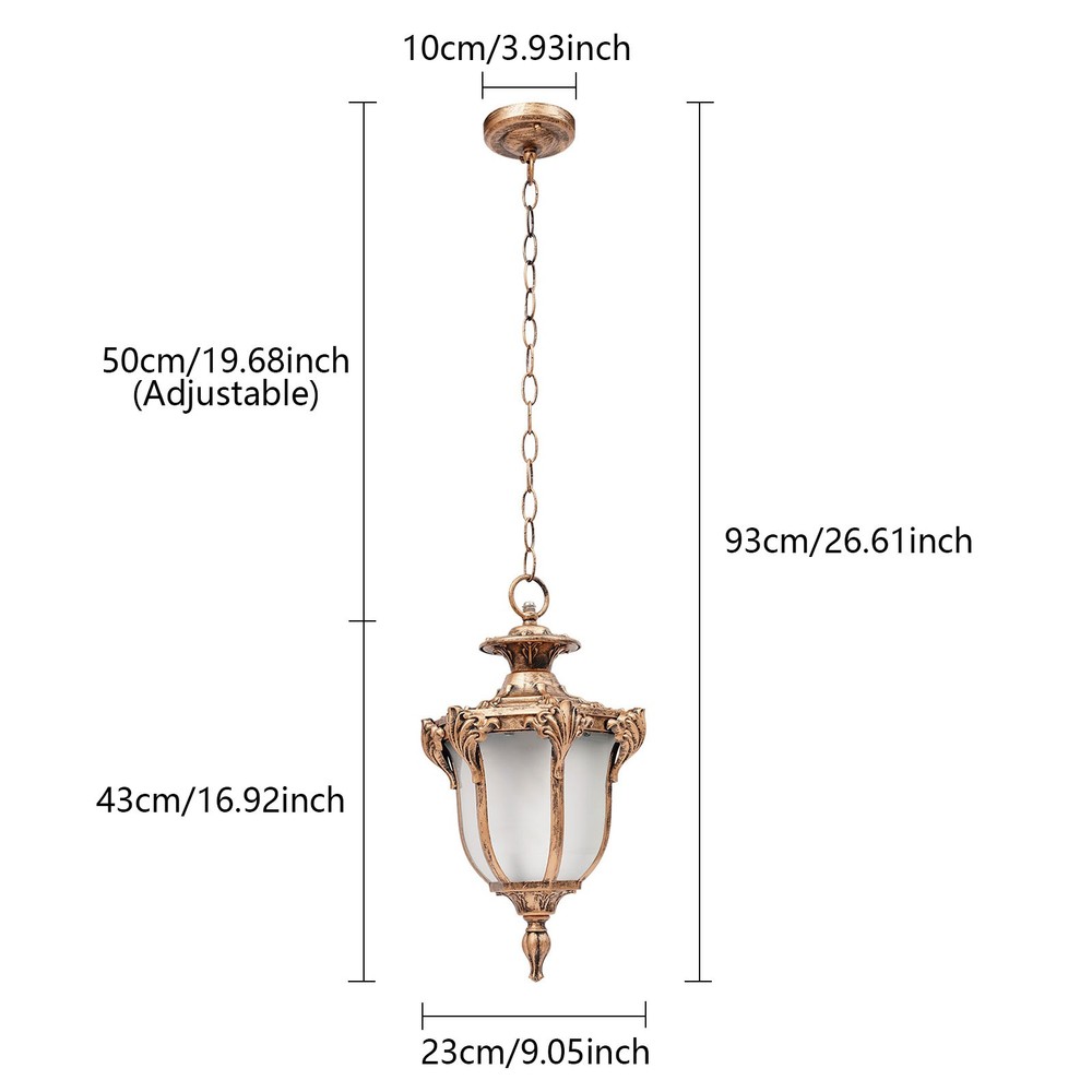 Pendant Lighting Fixture, Height-Adjustable Pendant Light, Single-Head Ceiling M
