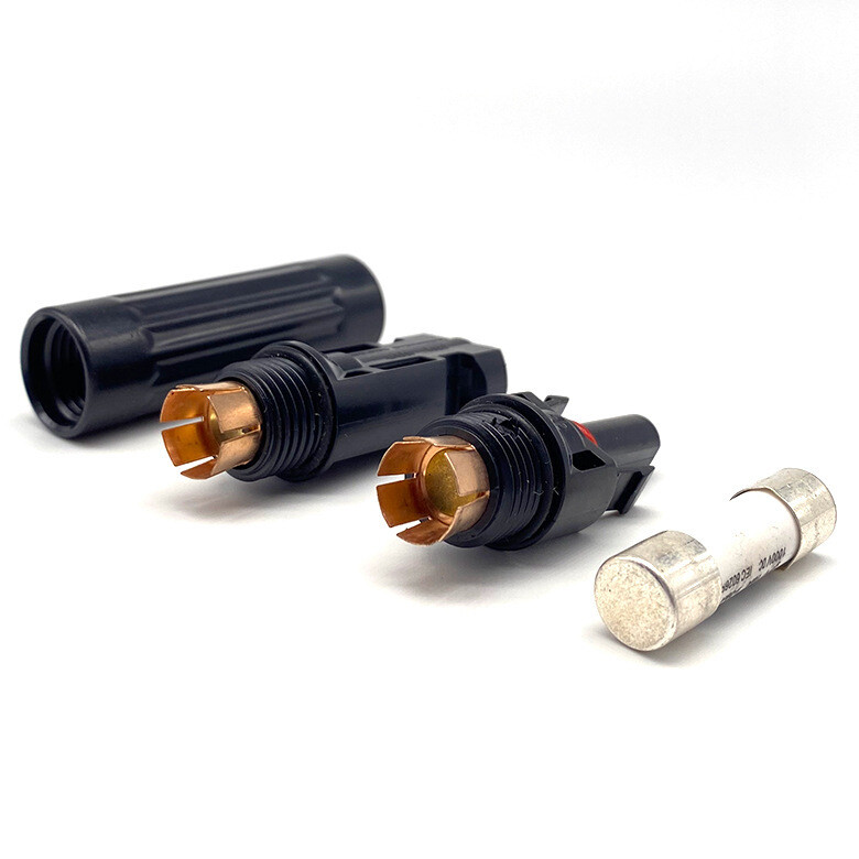 10-Pack 10A 15A 20A 30A in-line Fuse Holder Solar Panel Cable PV Connector USA