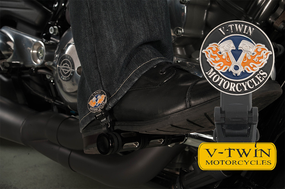 6" V-Twin Cycle Biker Boot Straps