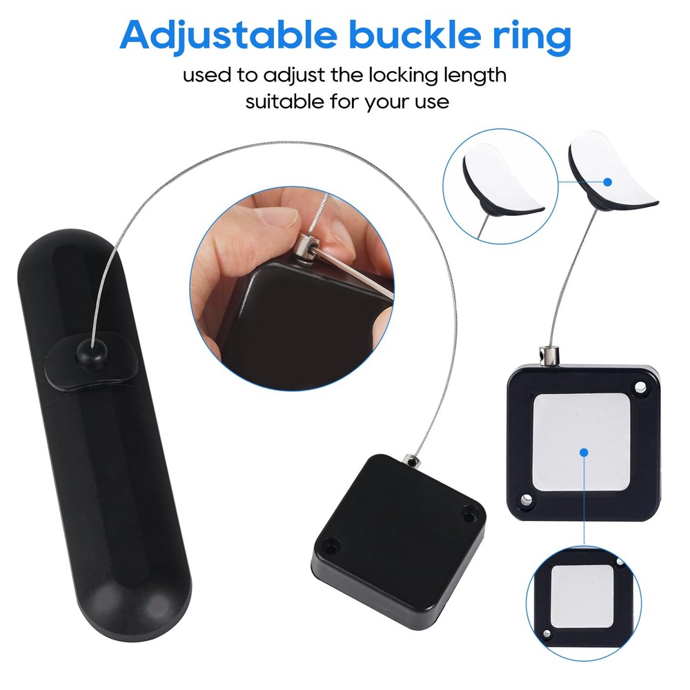 Retractable Remote Control Tether Lock: 6.5 retractable remote control tether