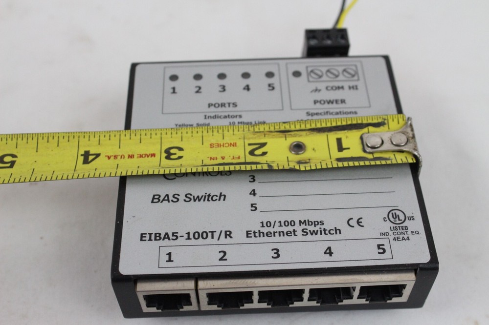 Contemporary Controls EIBA5-100T/R Panel Mount Bas Switch Ethernet 233E