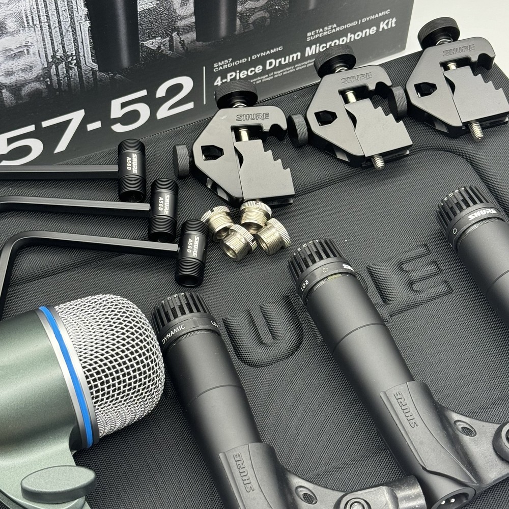 Shure Microphone DMK57-52 Wired Drum Dynamic Kit With Additional Bracket New