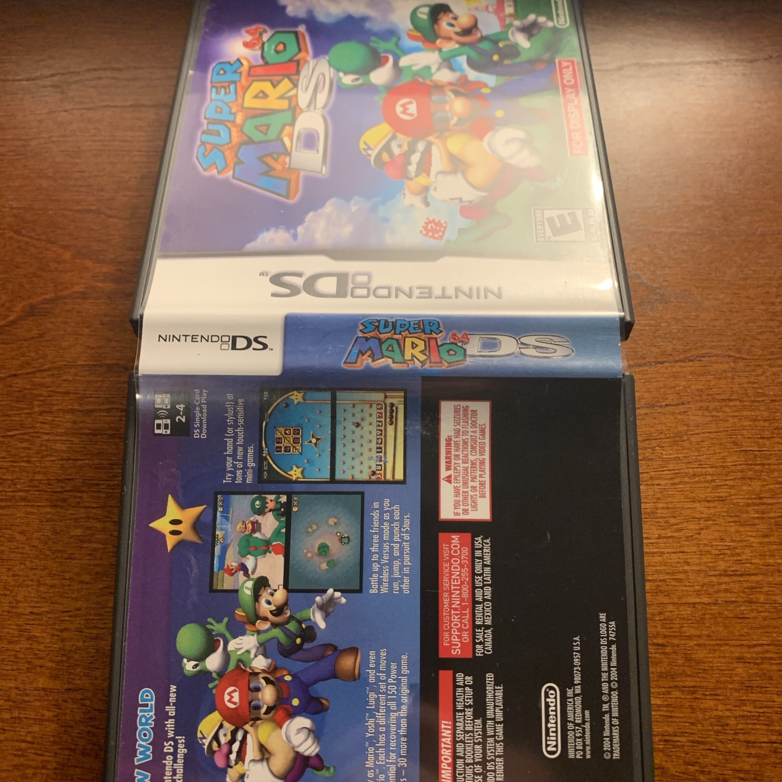 Super Mario 64 DS / Nintendo DS Replacement Case ONLY No Game - For Display Only