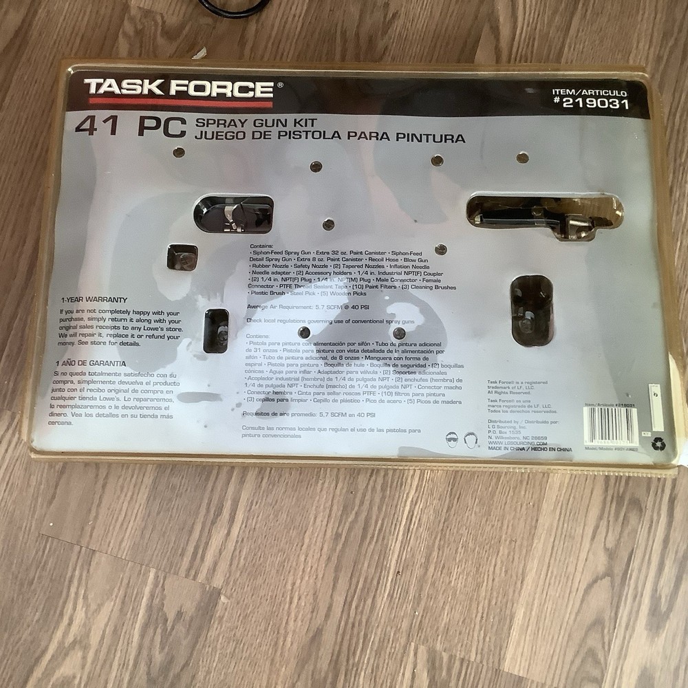 Task Force 41 Piece Professional Air Paint Sprayer Kit