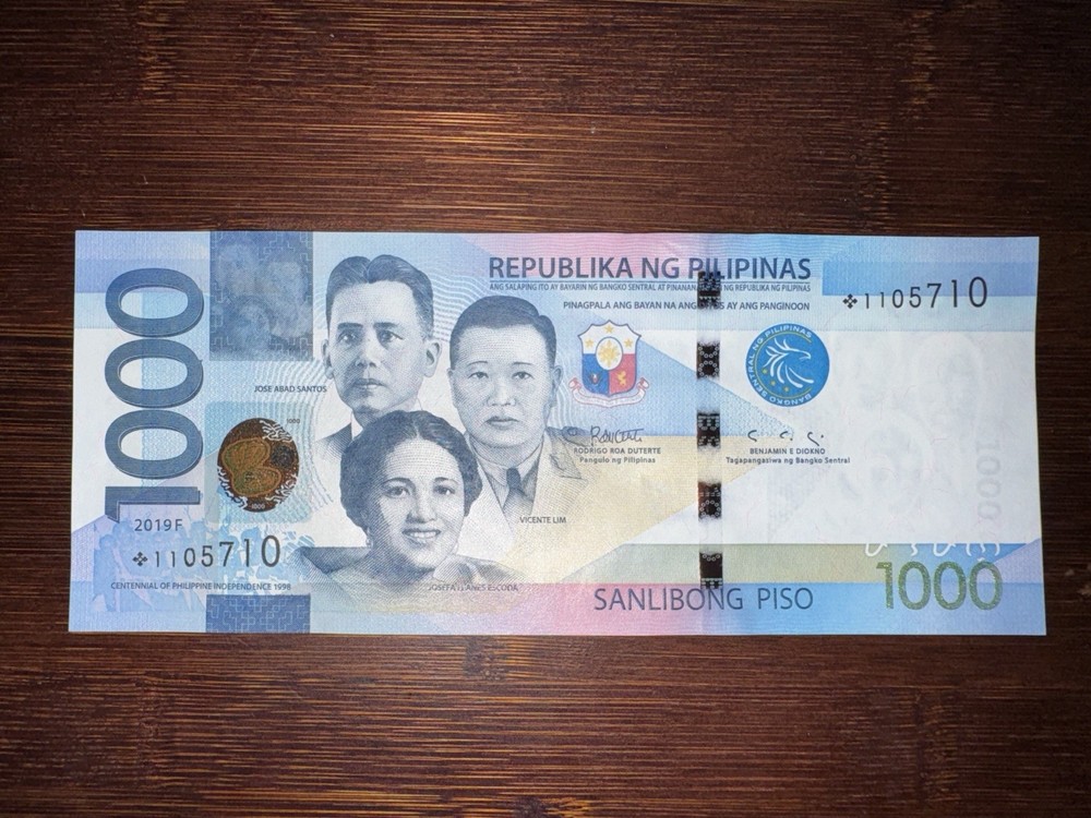 Philippines 2019F 1000 Piso NGC Replacement Starnote Banknote Duterte/Diokno UNC