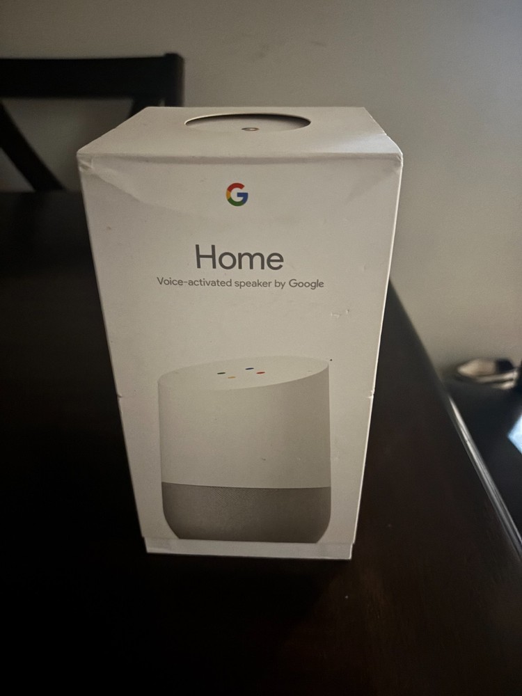 Google Home Smart Speaker with Voice Assistant White GA3A00417A14 OPEN BOX