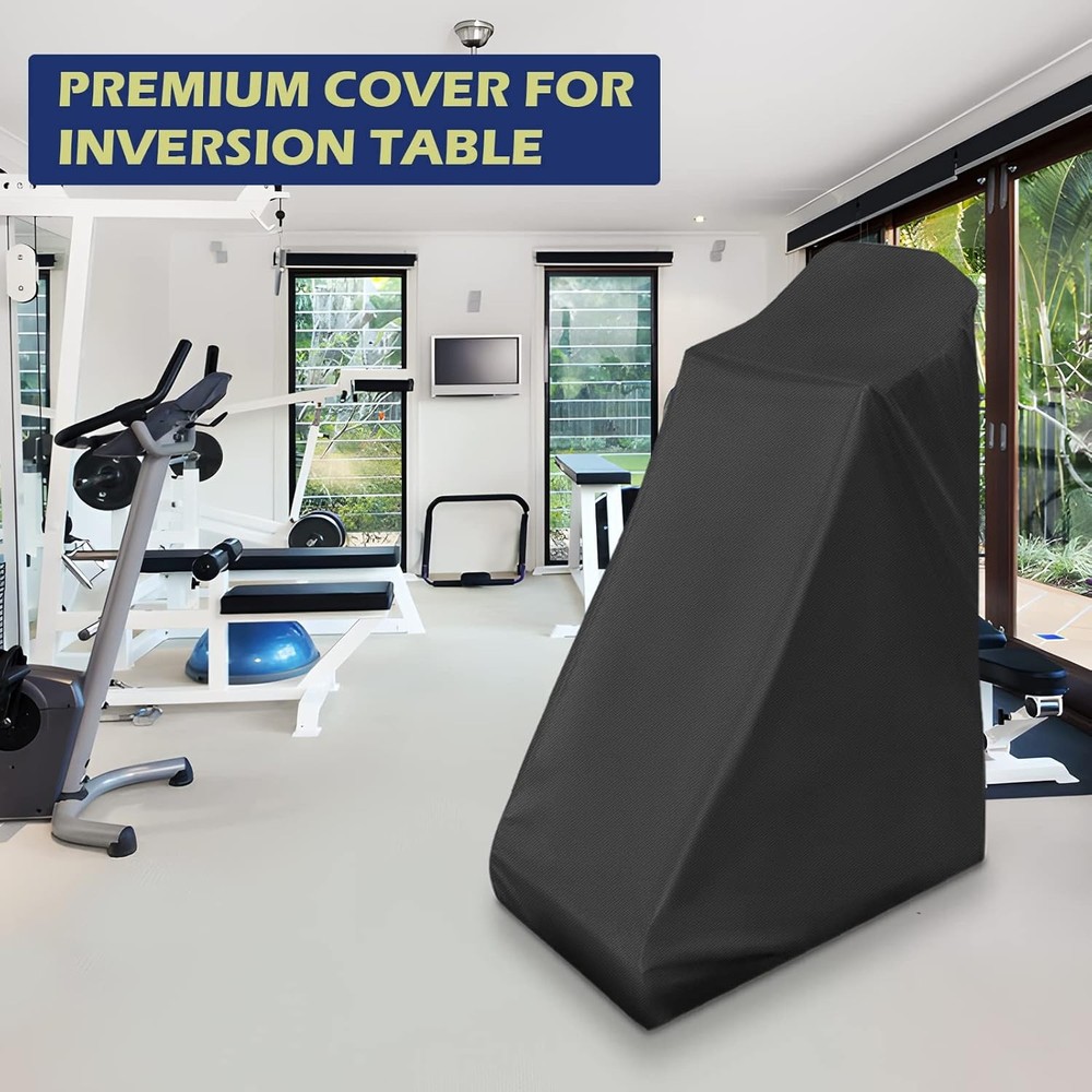 Inversion Table Protective Cover with Zipper, Waterproof& Dustproof Black