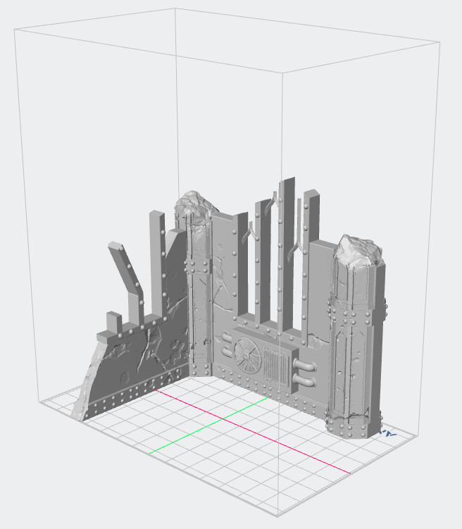 Building ruins - Terrain for tabletop wargaming - 3D Printed