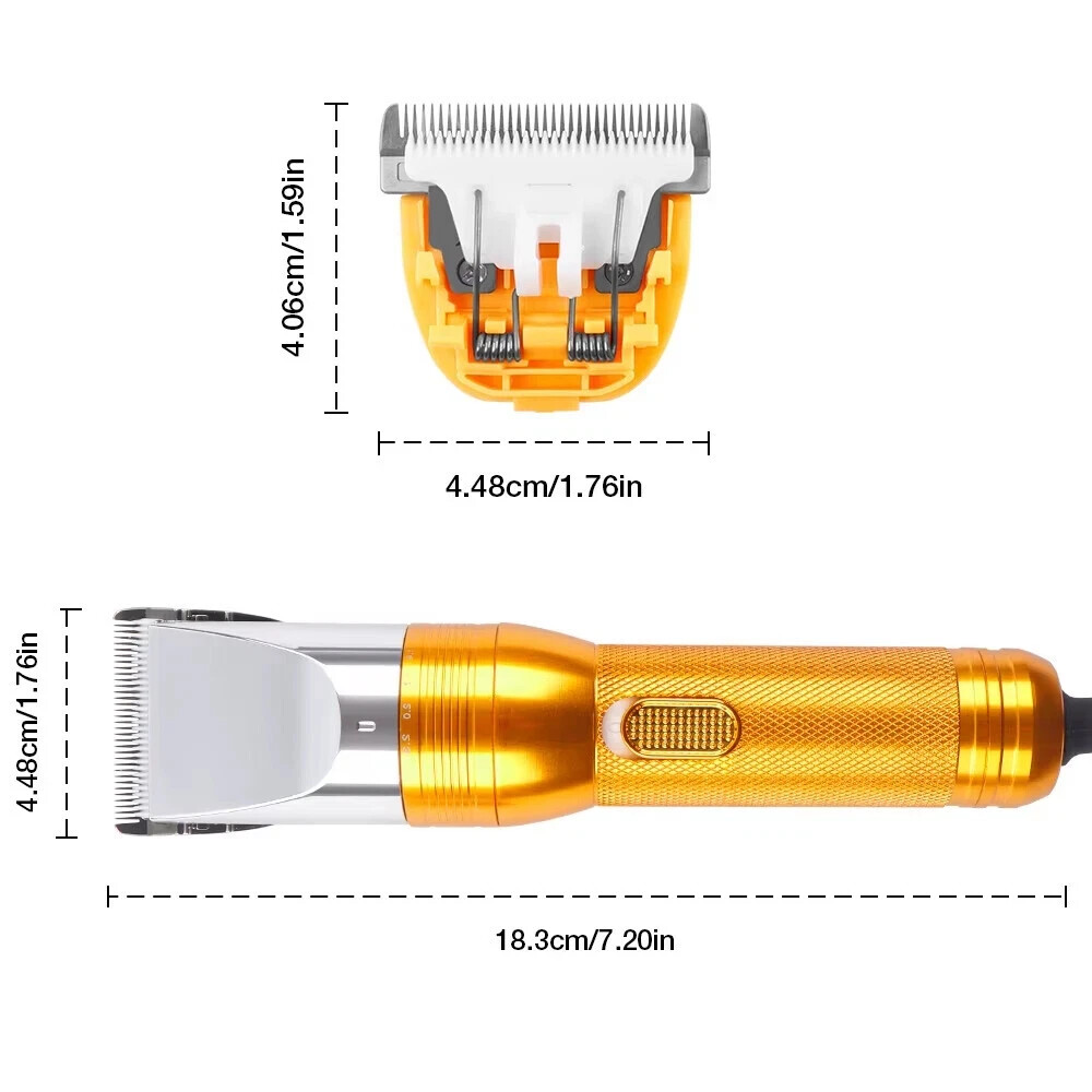 380W Heavy-Duty Pet Hair Trimmers Electric Professional Dog Grooming Clippers US