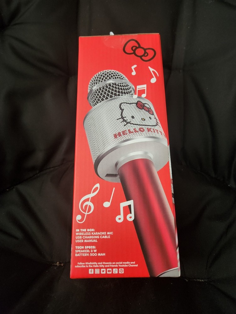 HELLO KITTY BLUETOOTH KARAOKE MICROPHONE AND WIRELESS SPEAKER