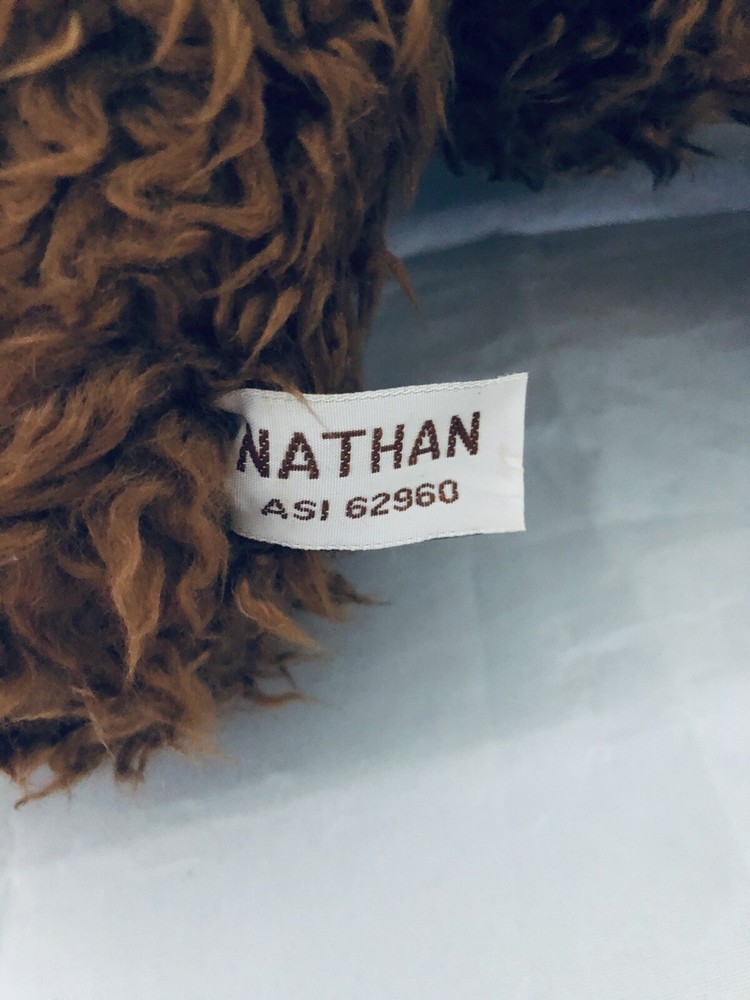 NATHAN Plush Brown Teddy Bear