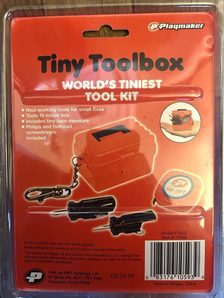 Playmaker Tiny Toolbox - World’s Tiniest Tool Kit