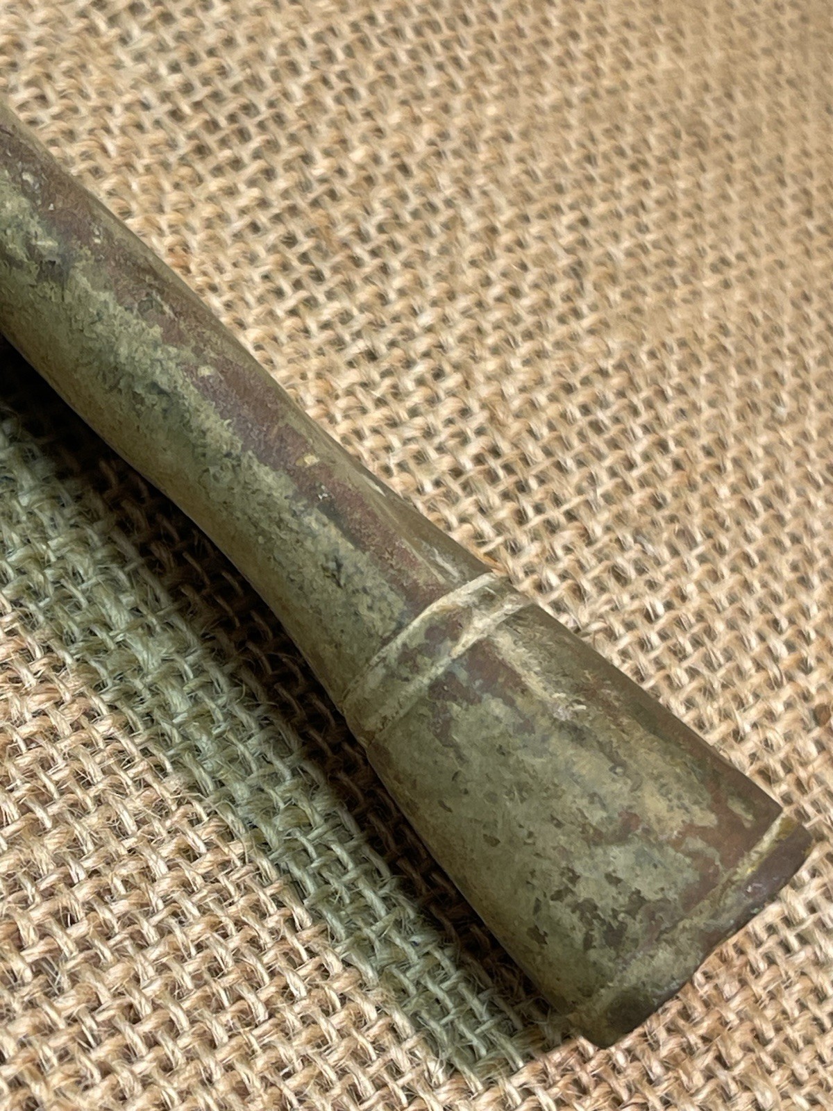 Dug Civil War Brass Foot Officers Or Staff Officers Sword Drag Heavily Used Worn