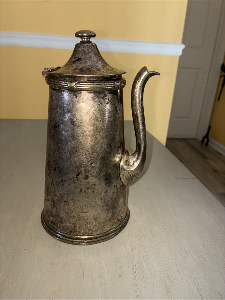 Antique Nickle Silver Chocolate/Coffee Serving Pots