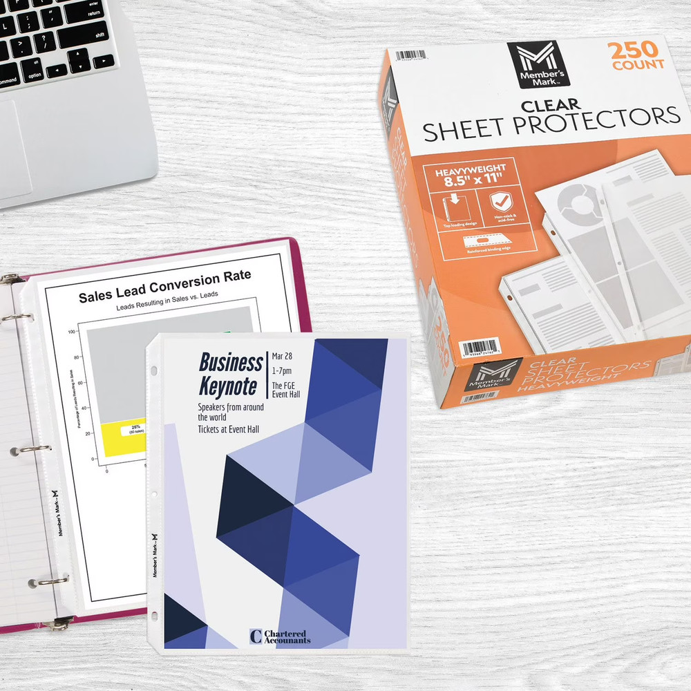 Member's Mark Sheet Protectors, Select Type 250 ct.