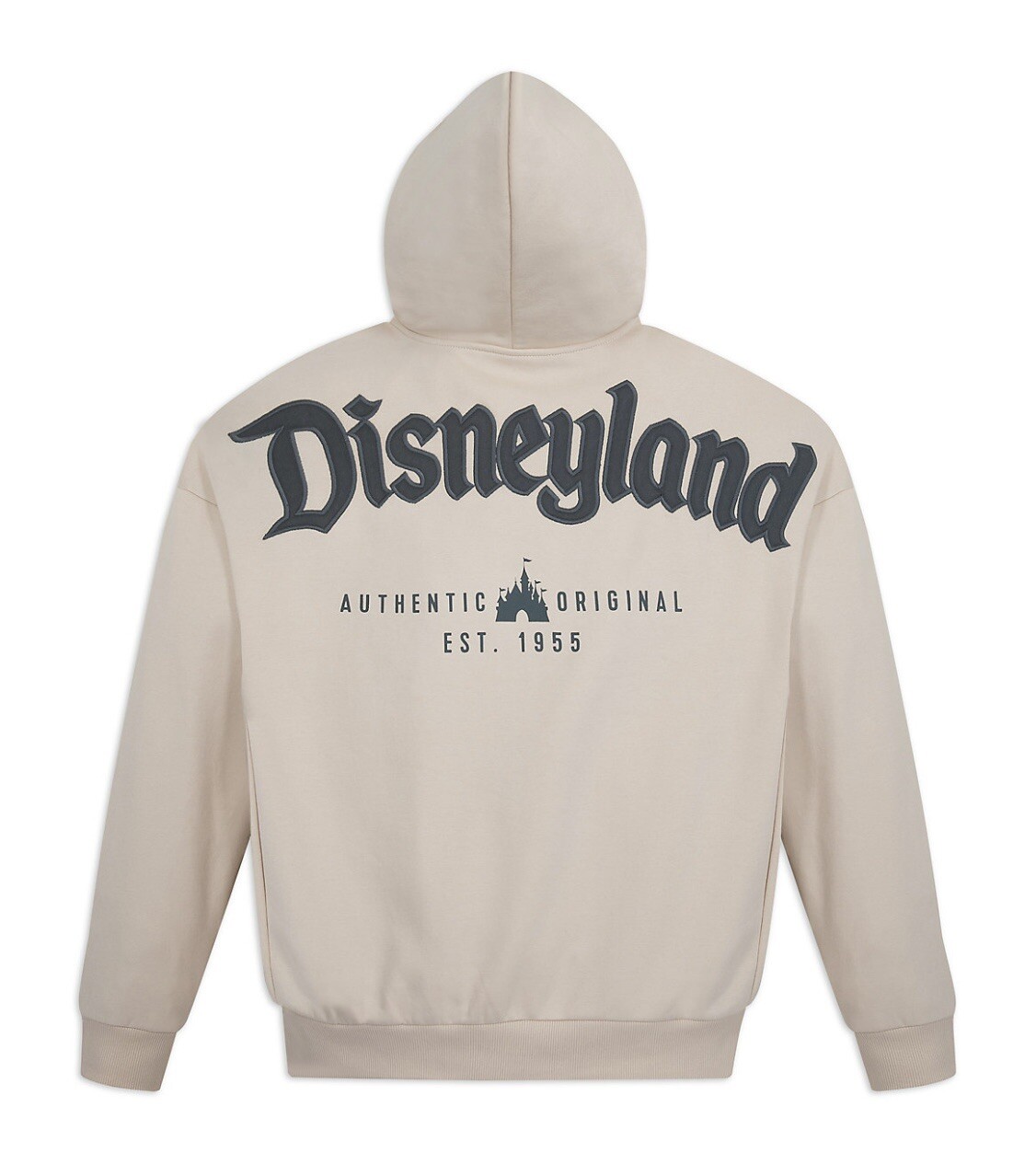 🔥Disney Parks - DISNEYLAND Logo - Zip Hoodie - Beige - M💥