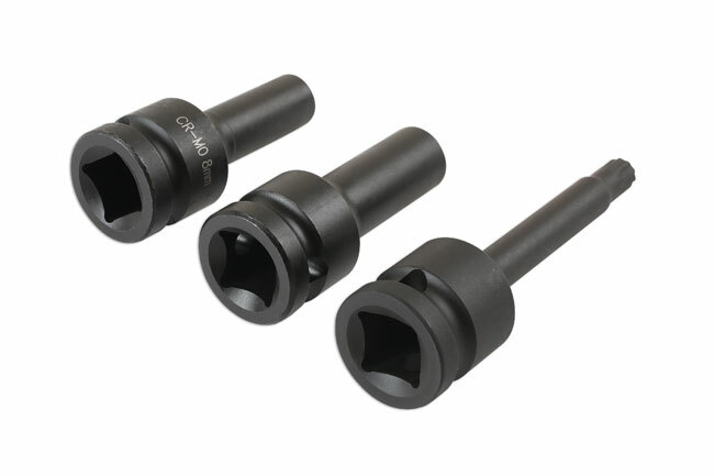 (BS) Laser 6345 Split Rim Socket Bit Set 3 Piece