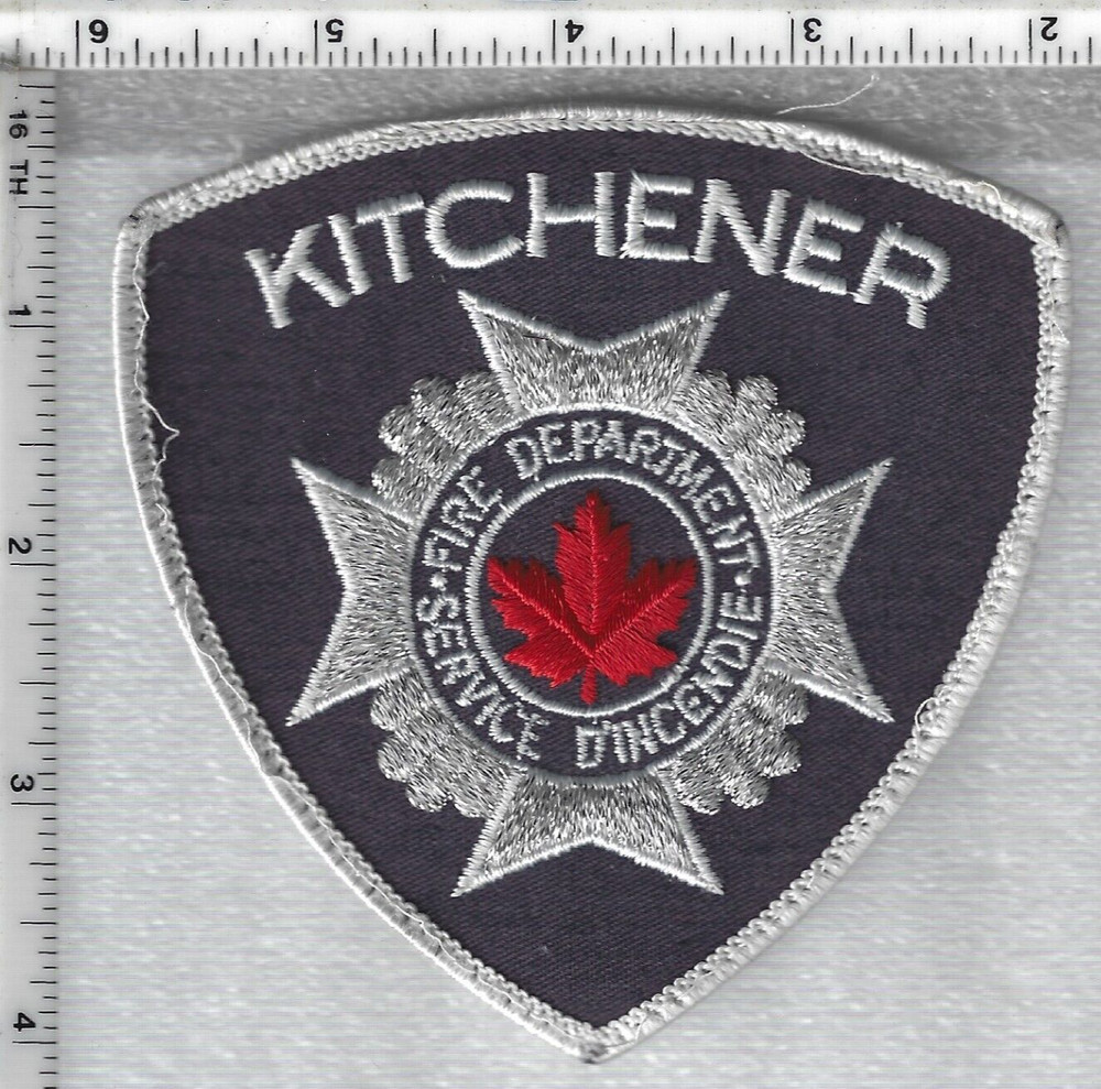 Kitchner Fire Dept (Ontario, Canada) Uniform Take-Off Shoulder Patch version 1