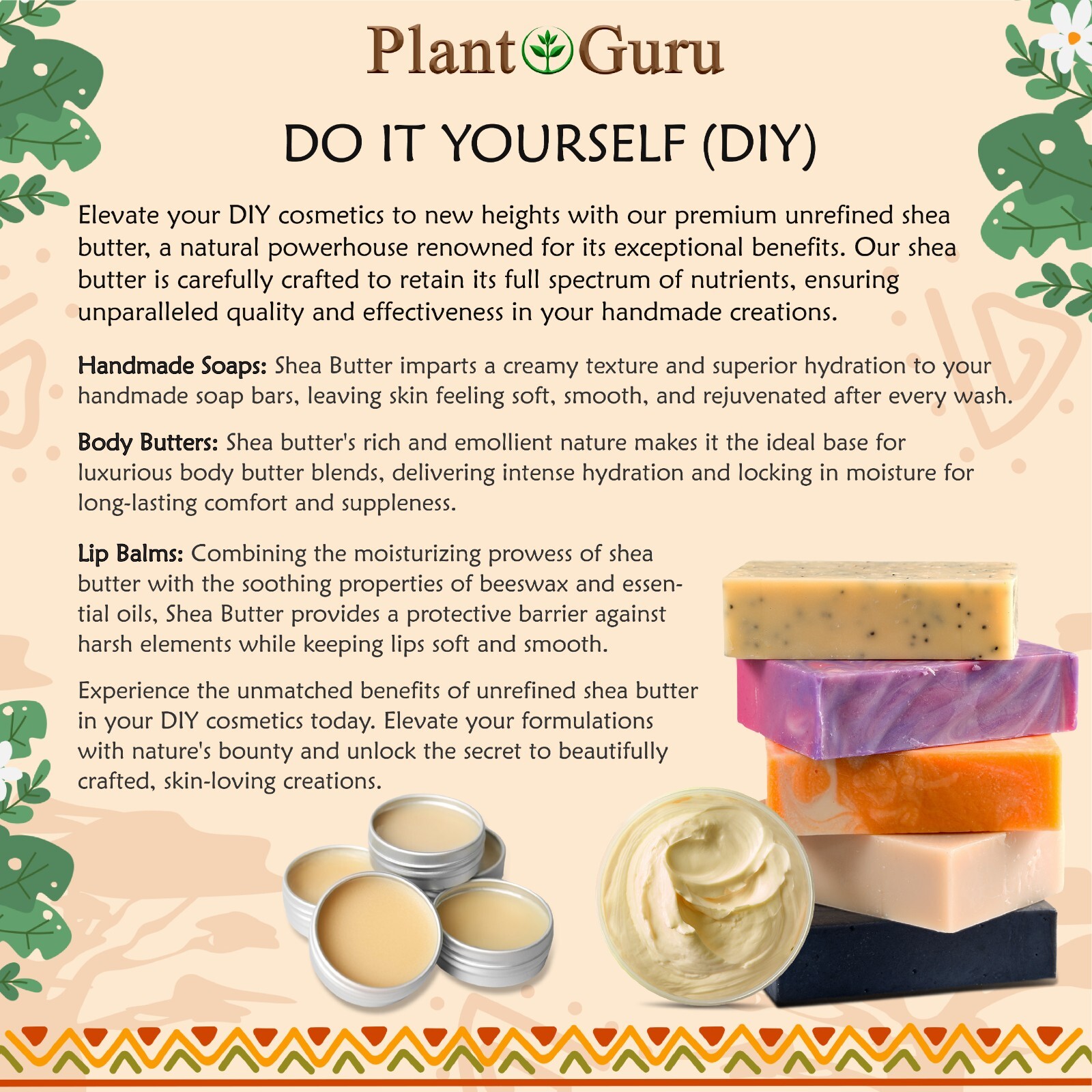 Raw African Shea Butter IVORY 100% Pure Natural Unrefined Organic Bulk Wholesale