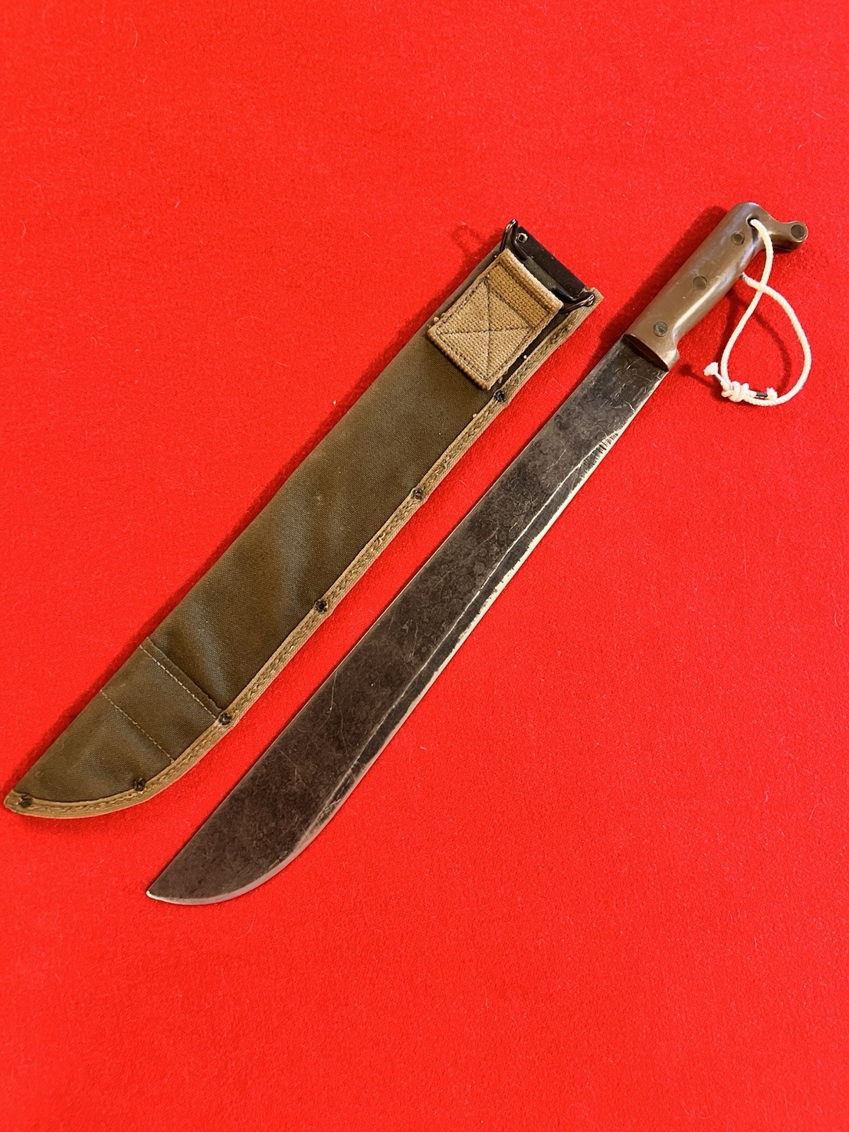 WWII Machete M1942 "TRUE TEMPER 1945")& NOS Unissued "Transitional" Scabbard!
