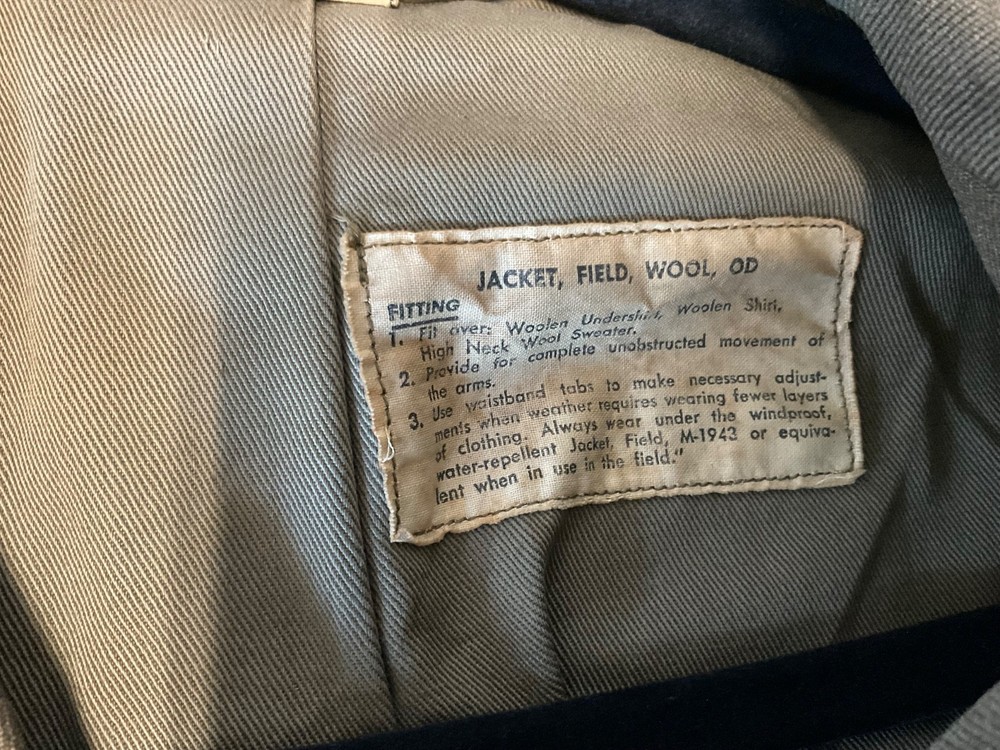 ww2 Eisenhower ( ike ) jacket 1943 , 2nd infantry division patch , rare ,38r