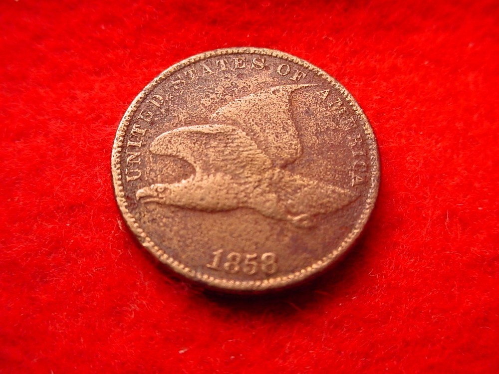 1858 FLYING EAGLE CENT GREAT CENT!!   #200