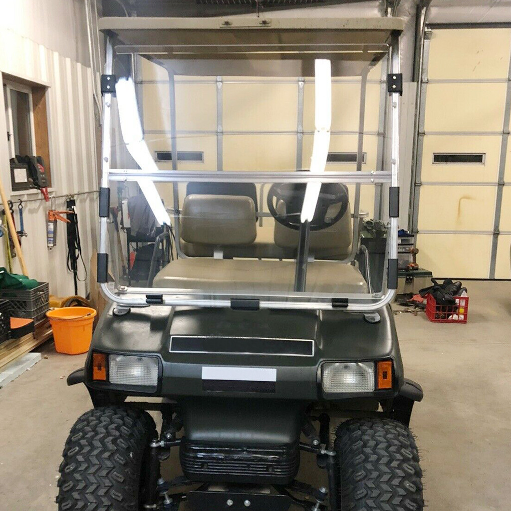 For Club Car DS Clear Windshield 1982-2000.5 1989 New Golf Cart Folding Acrylic