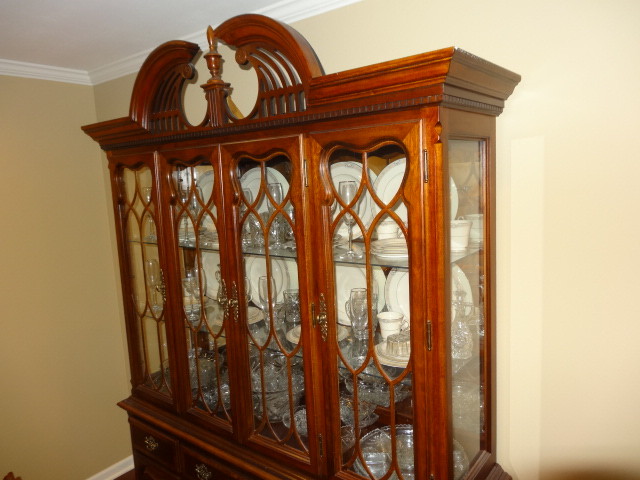 Mahogany china cabinet