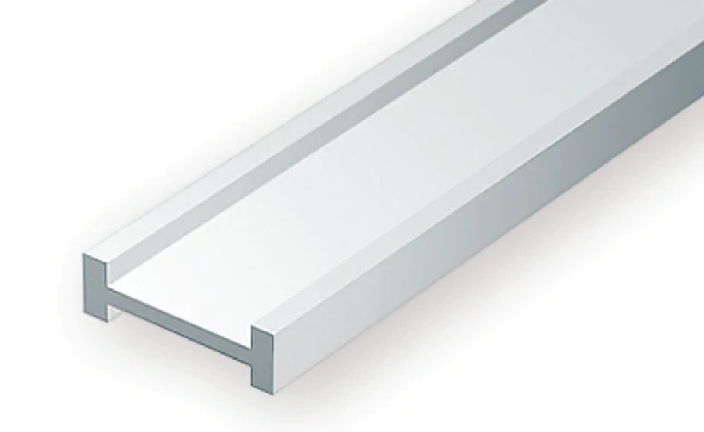 Evergreen Scale Models 278 Styrene I-Beam 5/16" (2 Pack)