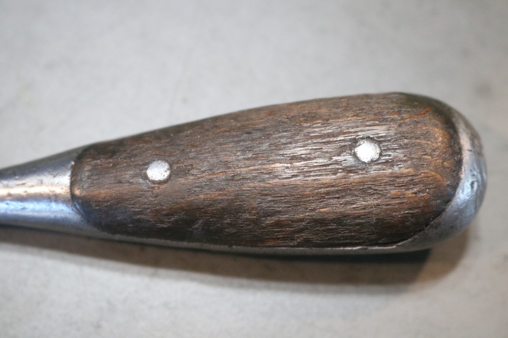 LENOX #2 VTG ANTIQUE FLATHEAD SCREWDRIVER SPLIT WOOD HANDLE