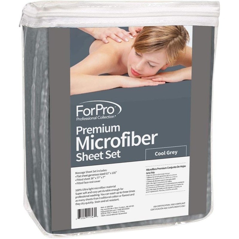 Microfiber Massage Sheet Set 3 Piece Soft Durable Elastic Fit Massage Table New