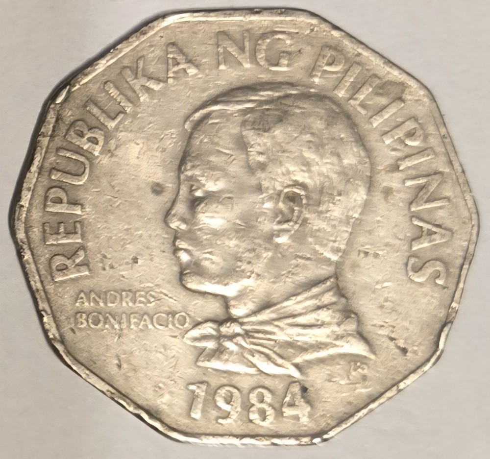 1984 PHILIPPINES 2 PISO coin