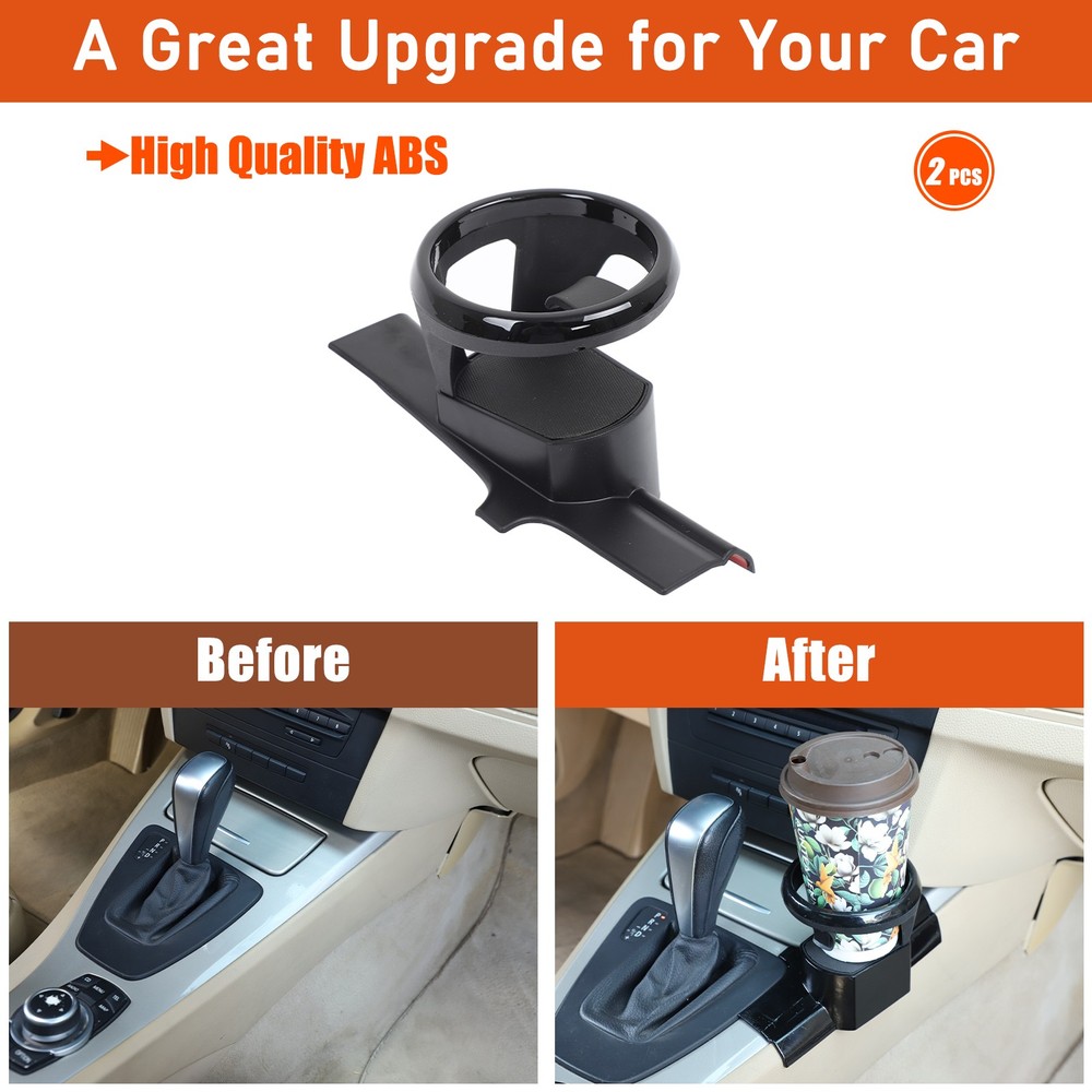 ABS Black Dashboard Right Side Cup Holder For BMW 3 Series E90 E91 E92 2005-2012