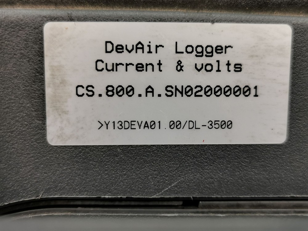 DevAir Logger CS.800.A Current & Voltage Data Logger Fluke Leads Clamp Case Tool