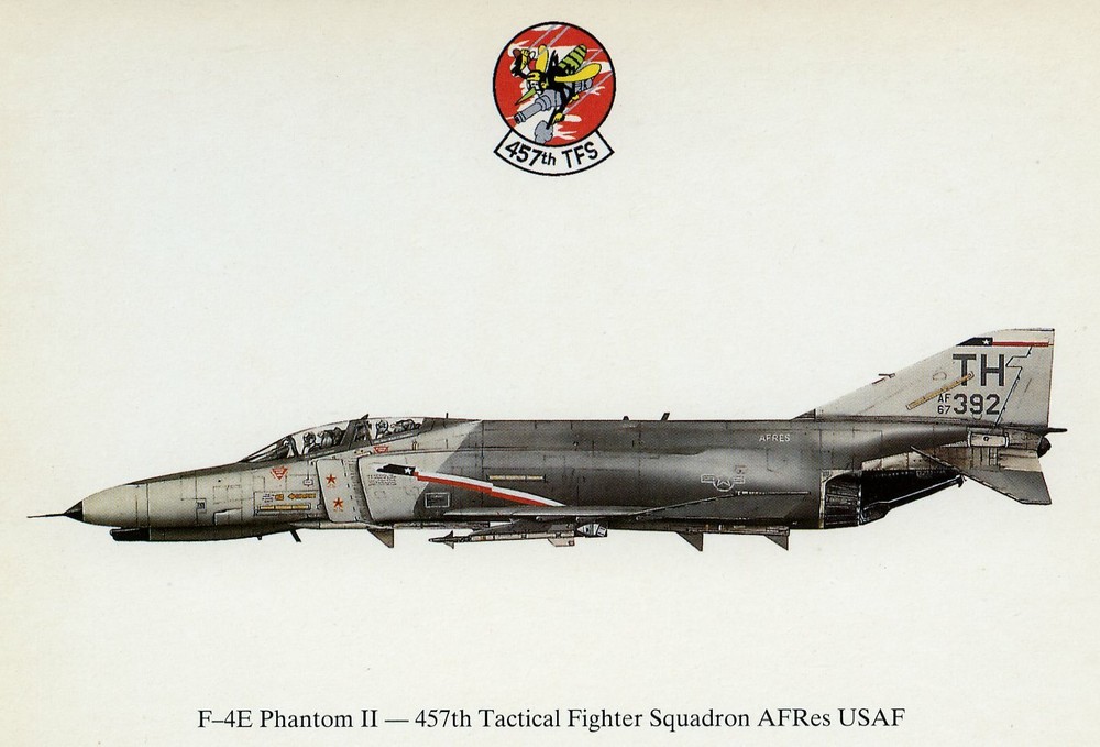 F-4E PHANTOM - CARSWELL AFB POSTCARD