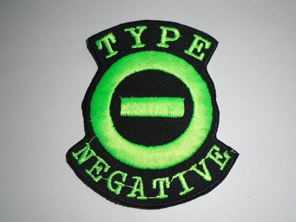 TYPE O NEGATIVE IRON ON EMBROIDERED PATCH