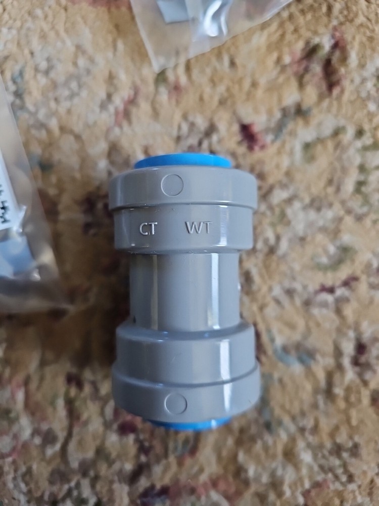 QuickFitting New 3/4 inch Conduit Coupling Push 9 Pack + Removal Tool Gray