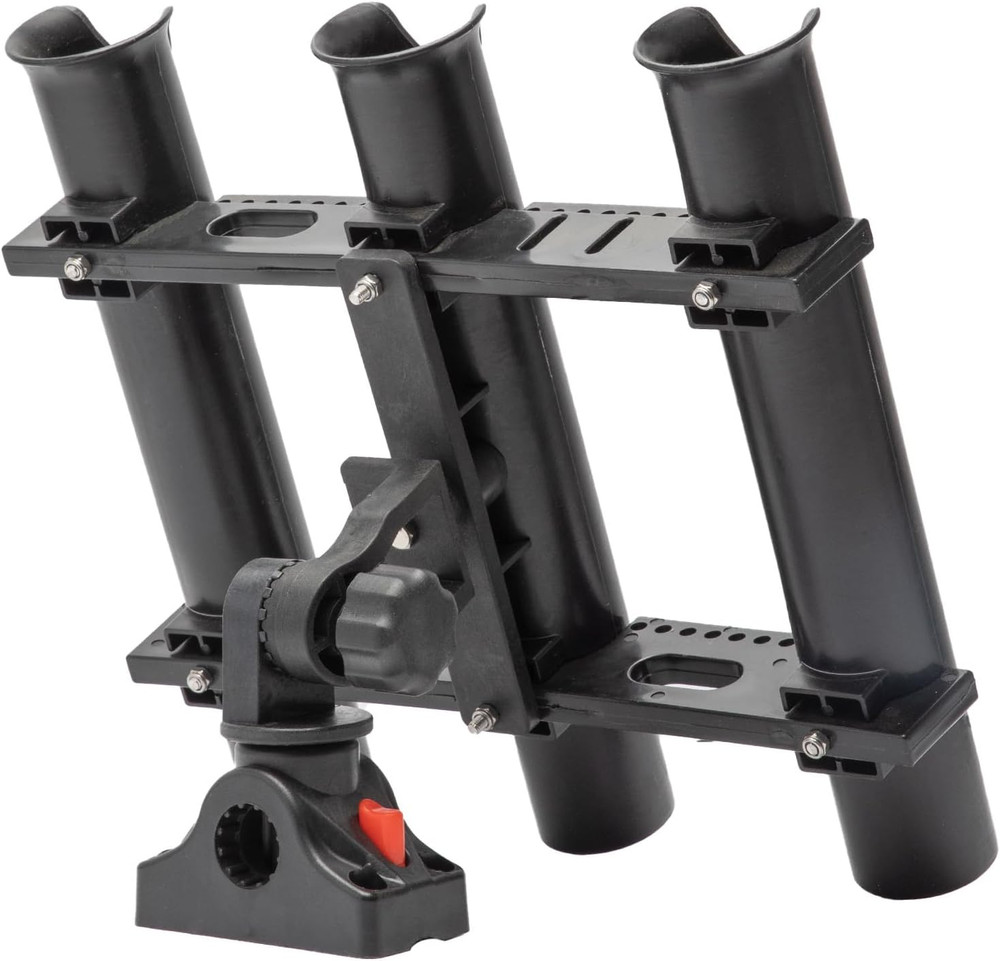 3006.8635 Adjustable Triple Rod Holder with Locking Mounting Base