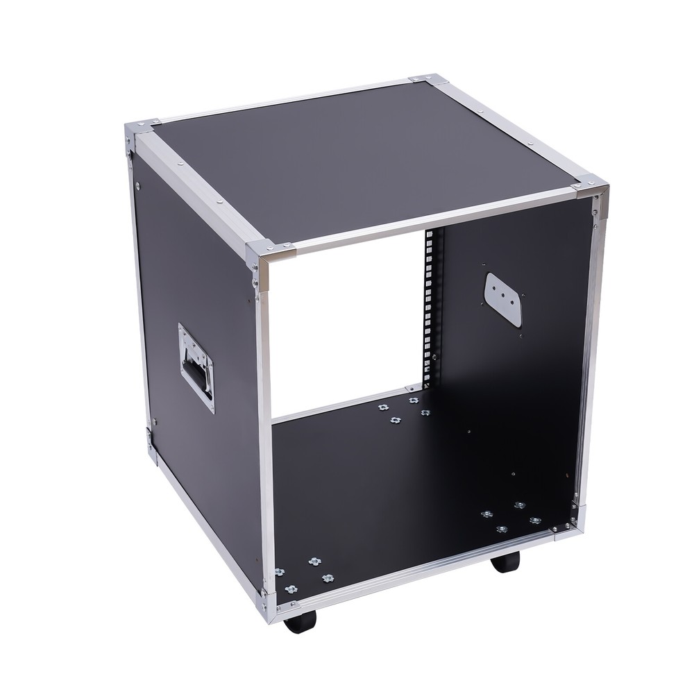 12U Rolling Network Server Data Cabinet Equipment Rack Cabinet Built-in Handles