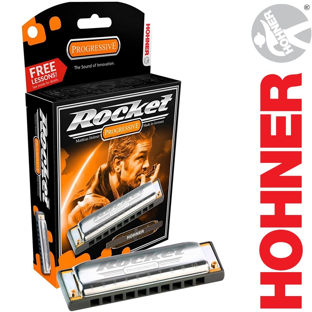 Hohner ROCKET Diatonic Progressive Series Key of E Harmonica, M2013BX-E