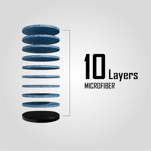 TIME Billiard Pool Cue Tip - 14mm/ Blue/Hardness Pack 10 TIME 4 (Medium Hard)