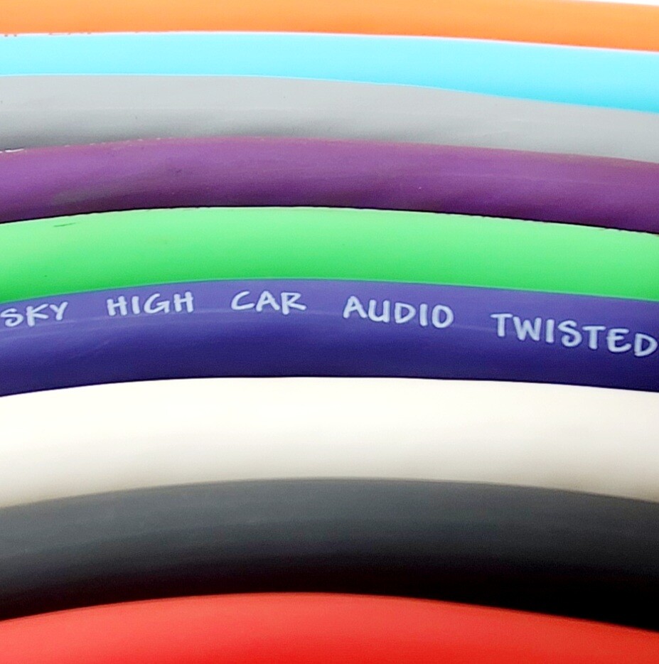4/0 XL Gauge AWG LIME Power Ground Wire Sky High Car Audio Sold By The Foot