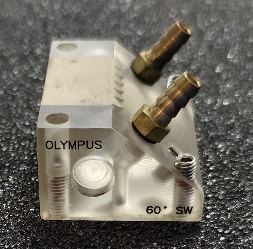 OLYMPUS NDT SA1-N60S-IHC-AOD4 WEDGE FOR PHASED ARRAY PROBE A1