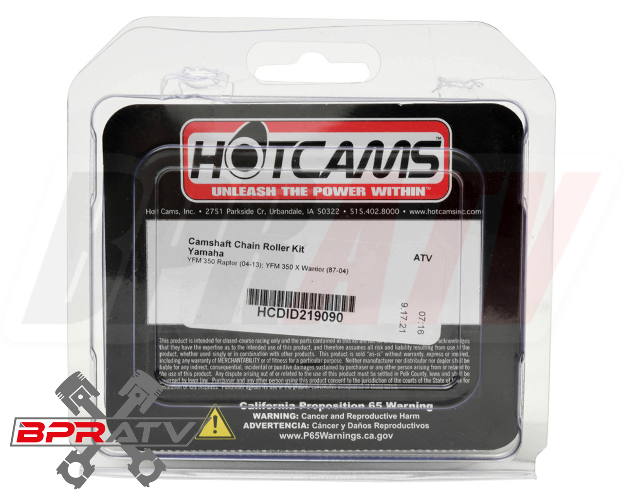 Yamana Warrior Raptor 350 Hotcam Camshaft Stage 2 Two Hot Cam Chain Cam Bearings